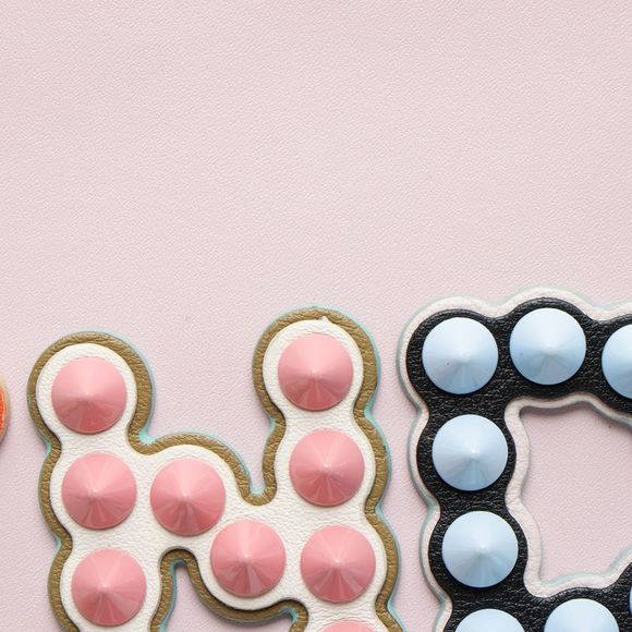 Fendi Leather Studded Fun Fair Clutch - Picture 9 of 11